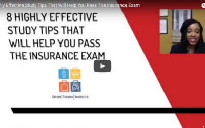 VIDEO: 8 Highly Effective Study Tips That Will Help You Pass The Insurance Exam
